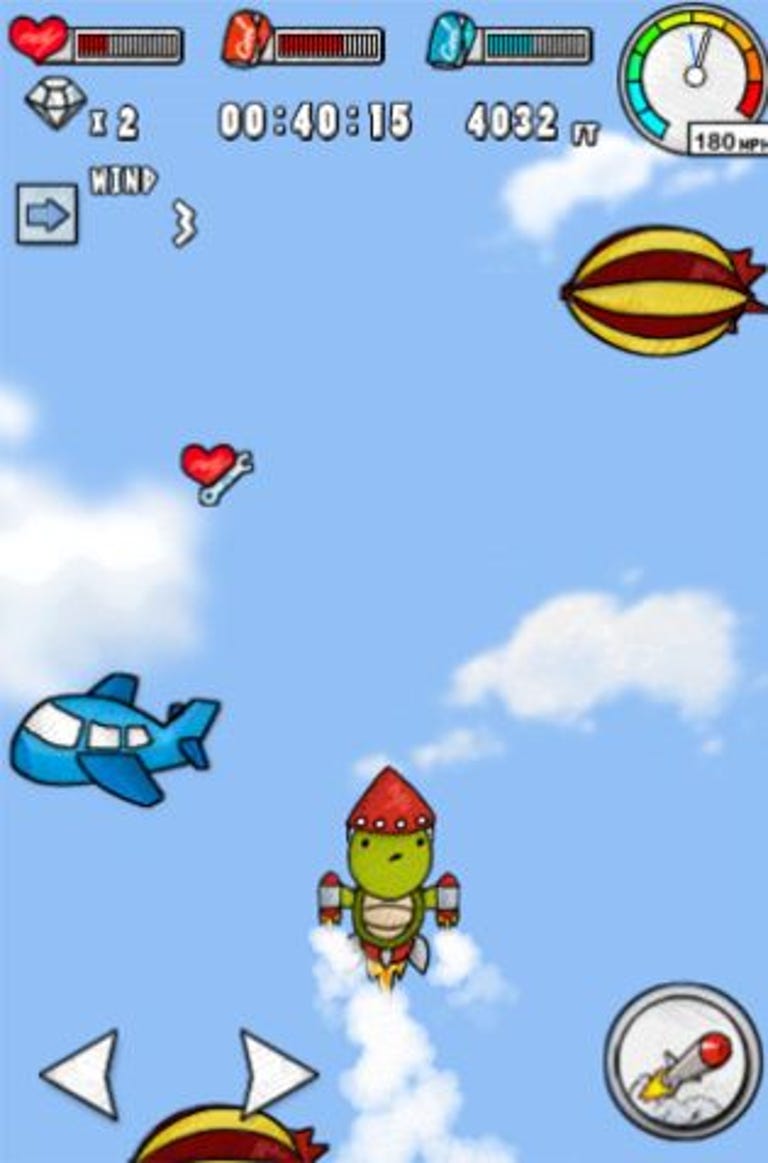 Turtles can't fly--unless you outfit them a cola-powered jet-pack.