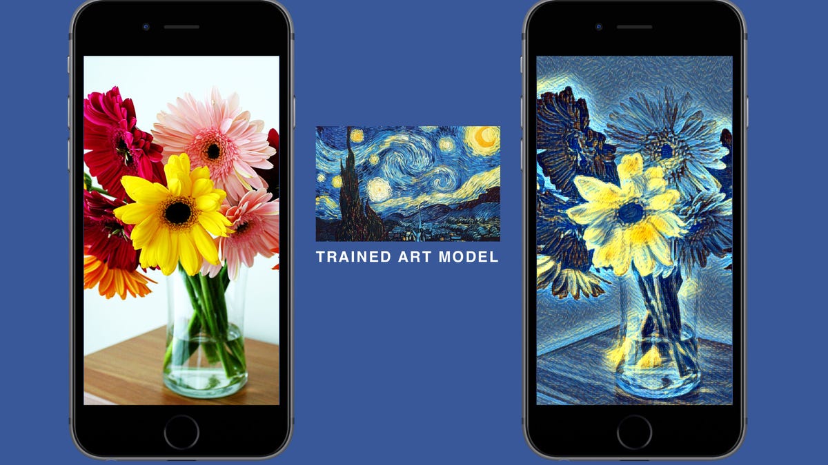 Facebook's style transfer will let you apply the look of a specific photo to your video.​