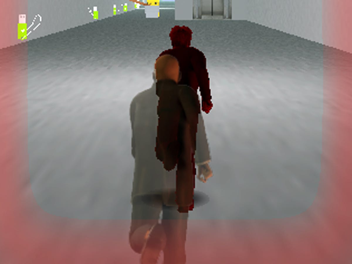 Edward Snowden is pursued by Agent Jake in the video game Snowden Run 3D.