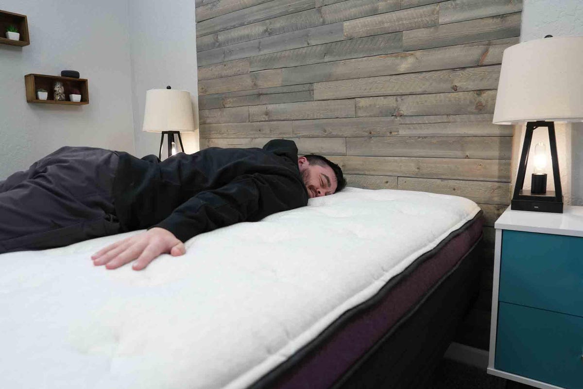 stomach sleeping on Helix Dusk Luxe mattress