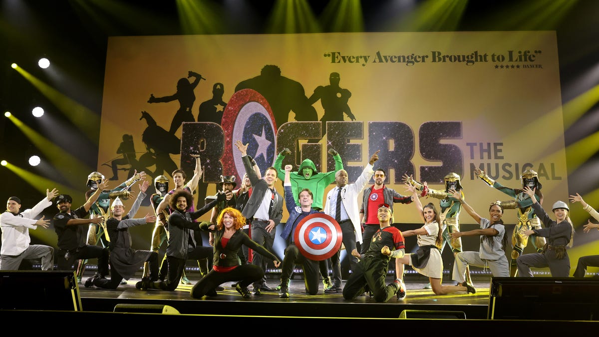 The cast of Rogers: The Musical on stage