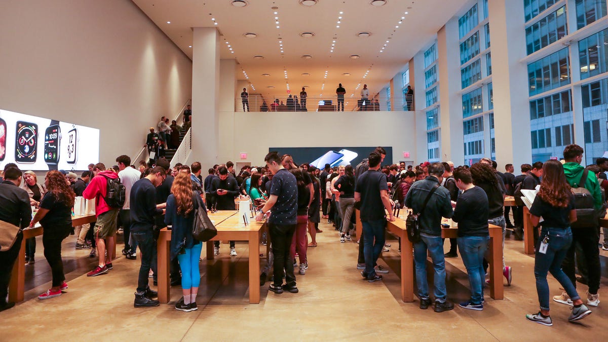 This Apple store in New York was crowded as the iPhone XS and XS Max went on sale earlier this month.