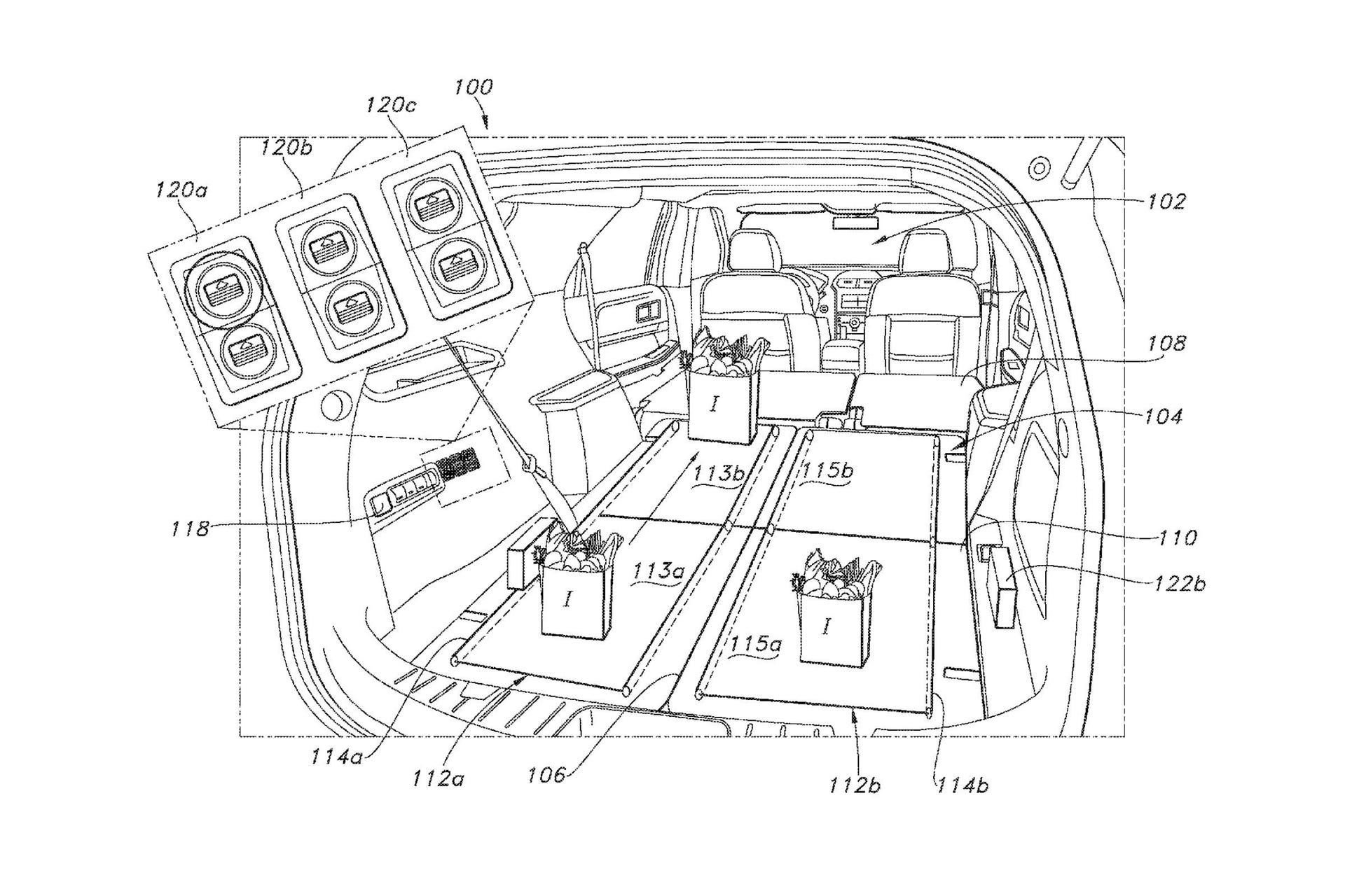 Ford patent application puts freakin' conveyor belts in your three