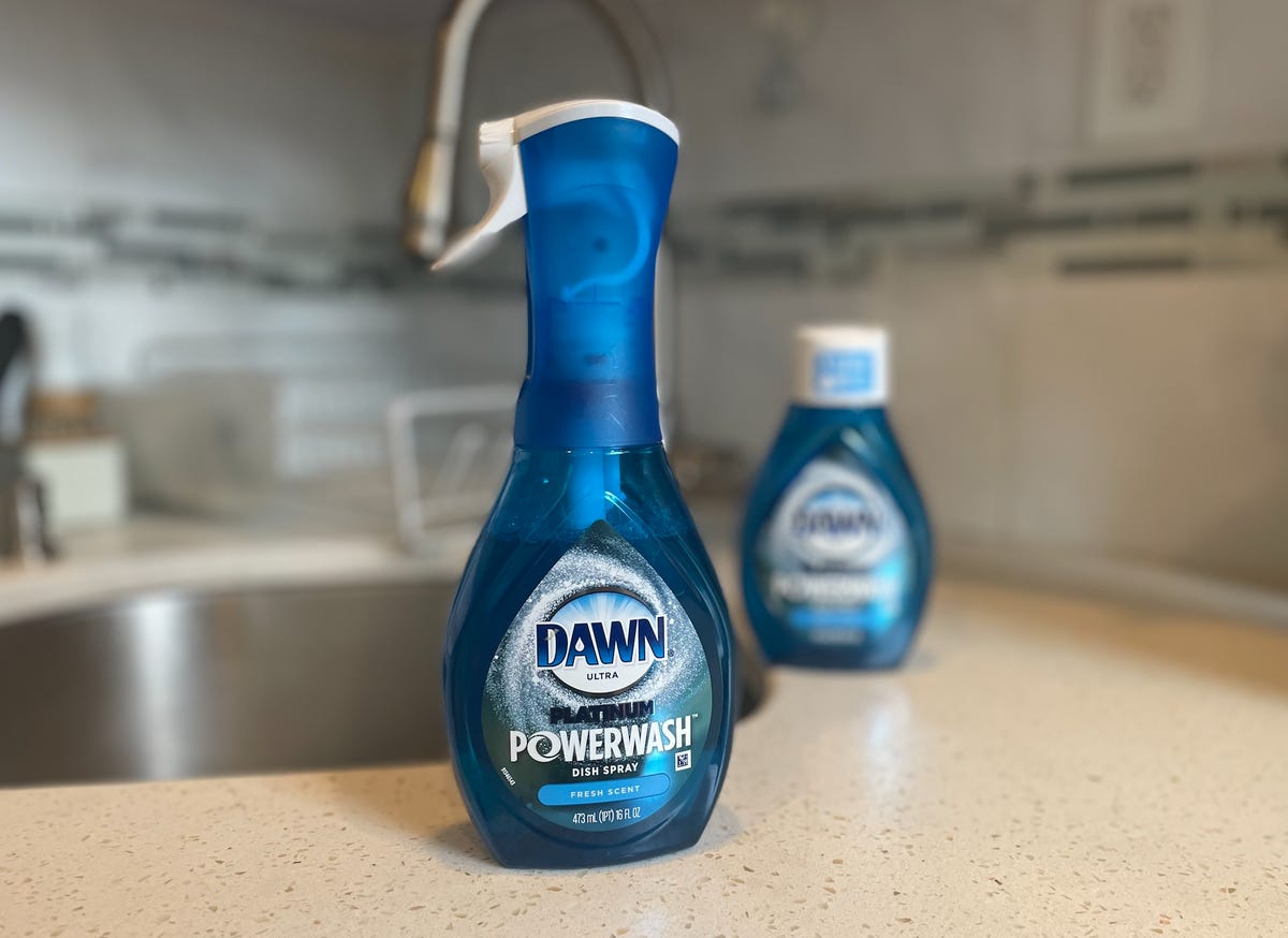 dawn powerwash bottle and refill on counter