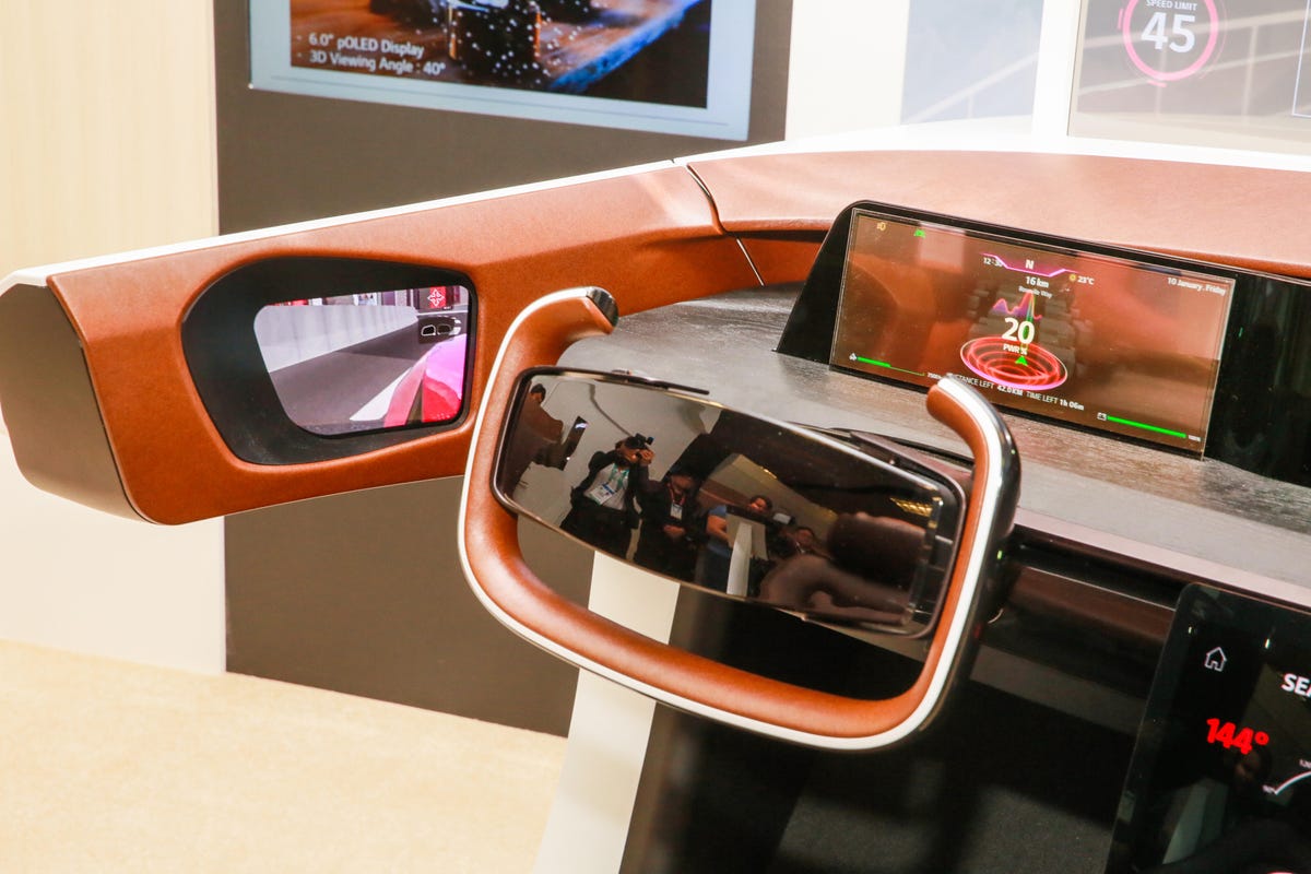 LG Display Car Dashboard and Windsheild tech concepts