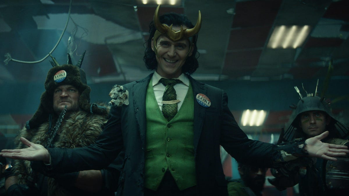 Tom Hiddleston in Marvel's Loki on Disney Plus