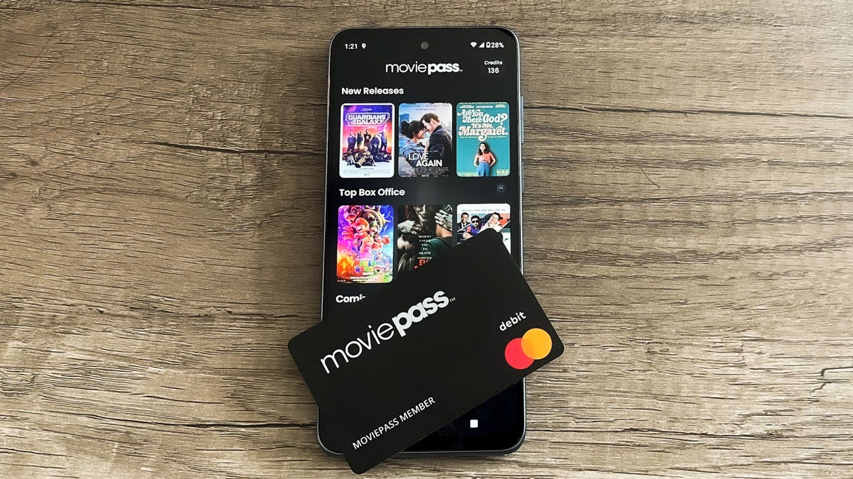 MoviePass app and card