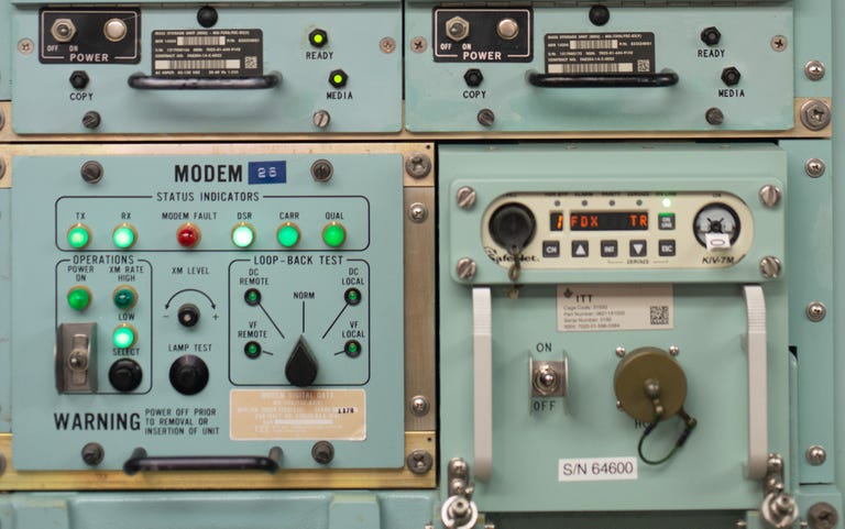 A 2018 photo of control panels in an underground Launch Control Center in Montana. An LCC is the main control facility for intercontinental ballistic missiles.