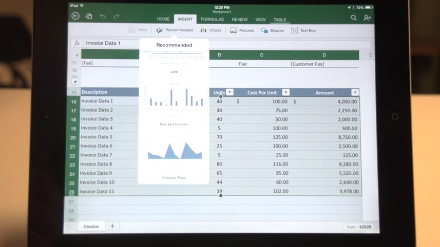 Office for iPad gives you the tools you need