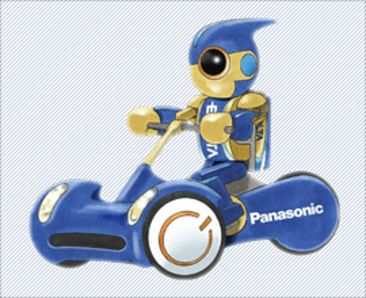 Panasonic's Evolta robot mascot is off to Le Mans.