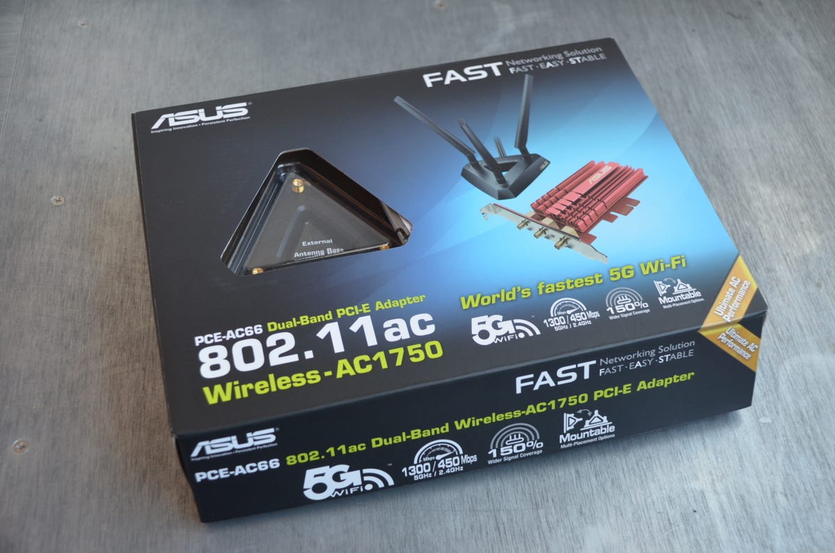 The Asus PCE-AC66 is the first PCIe add-on card that offers the full speed of the 802.11ac Wi-Fi standard.