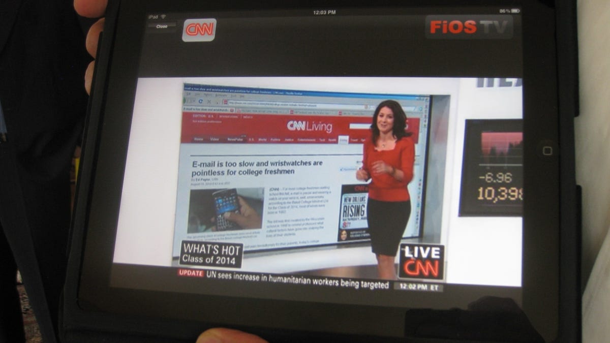 Verizon Fios TV iPad app