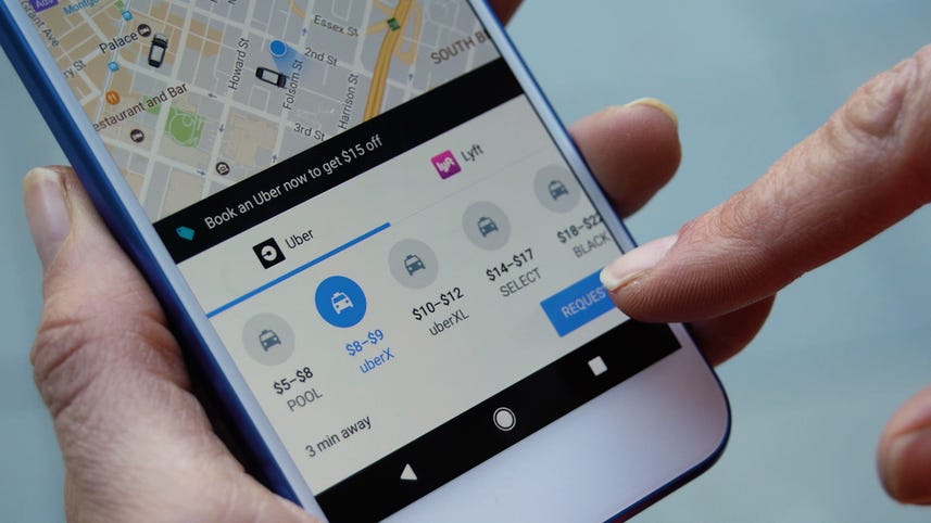 Order an Uber on Google Maps