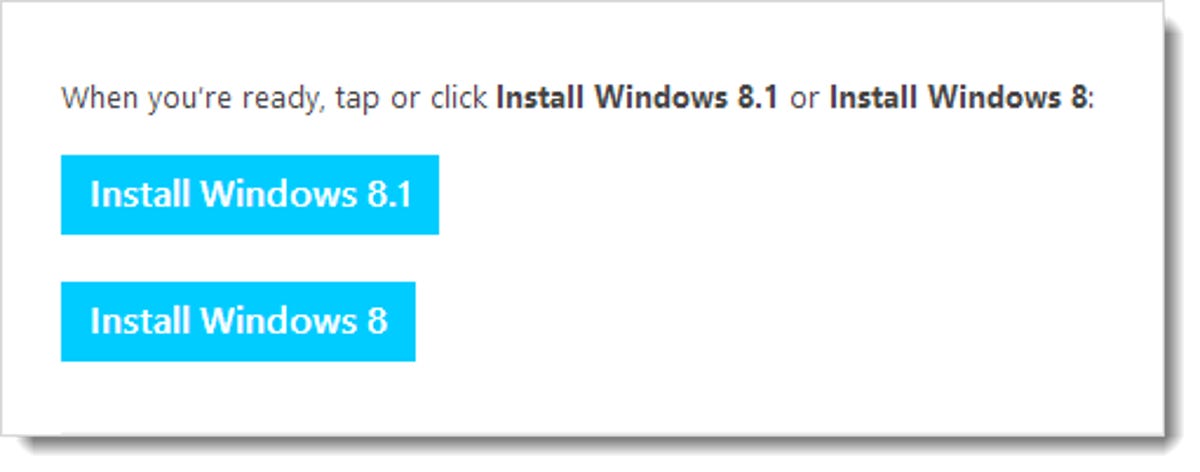 Windows 8/8.1 installation links