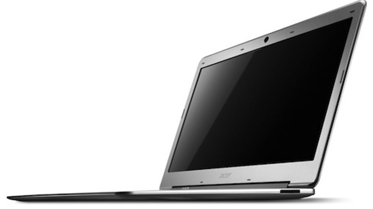 The Acer Aspire S3 ultrabook.