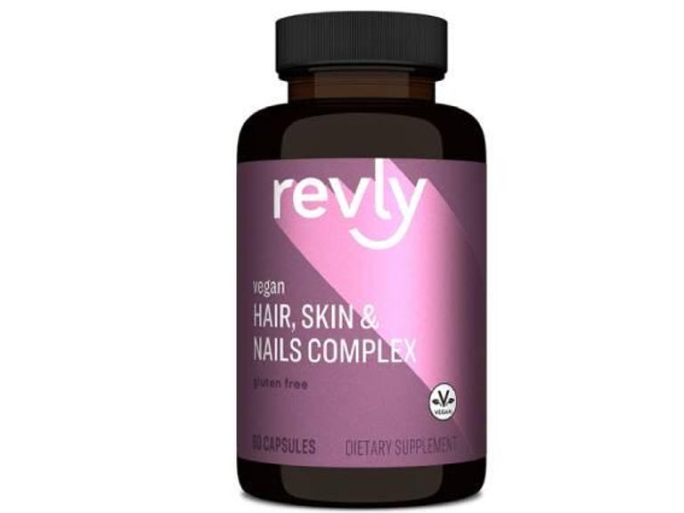 Bottle of Revly Hair, Skin and nail vitamins