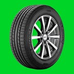 Michelin Premier LTX tire shown on a green background