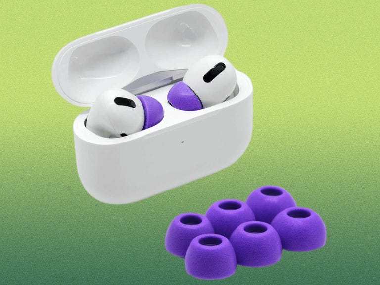 The Eartune foam tips for AirPods Pro come in a variety color options and sizes