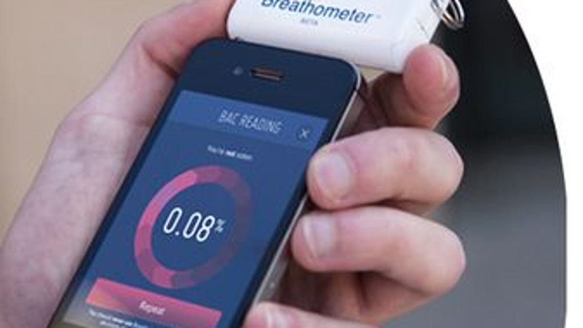 The Breathometer is a "plug-and-blow" device that instantly reveals your blood-alcohol concentration.