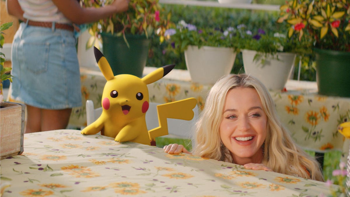 Katy Perry and Pikachu