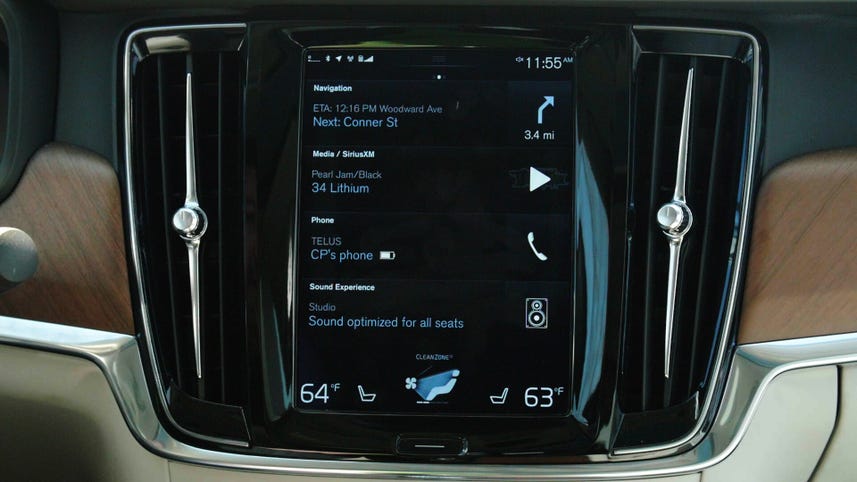 Taking a good look at Volvo's S90 Sensus Connect infotainment