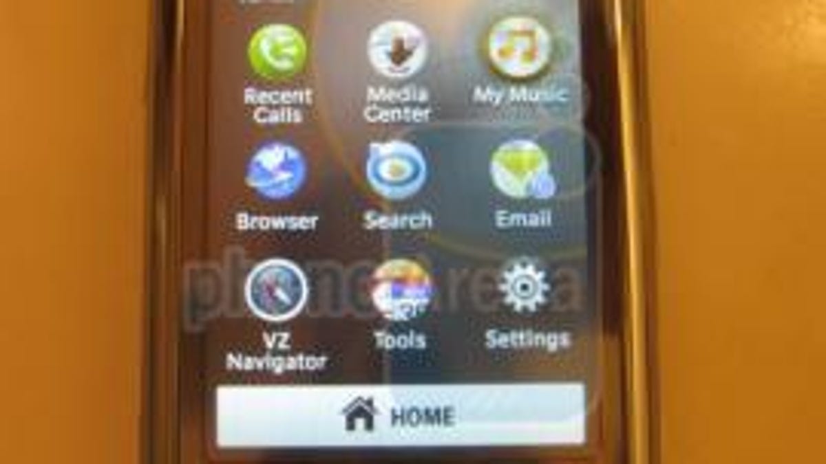 What looks to be the LG VX8575 Chocolate Touch