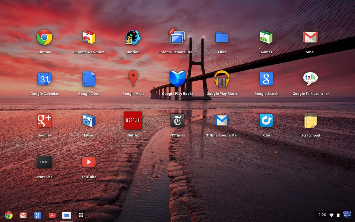 While most of the desktop has been designed to feel like modern personal computers, the App List brings a more mobile flair to the new Chrome OS layout.