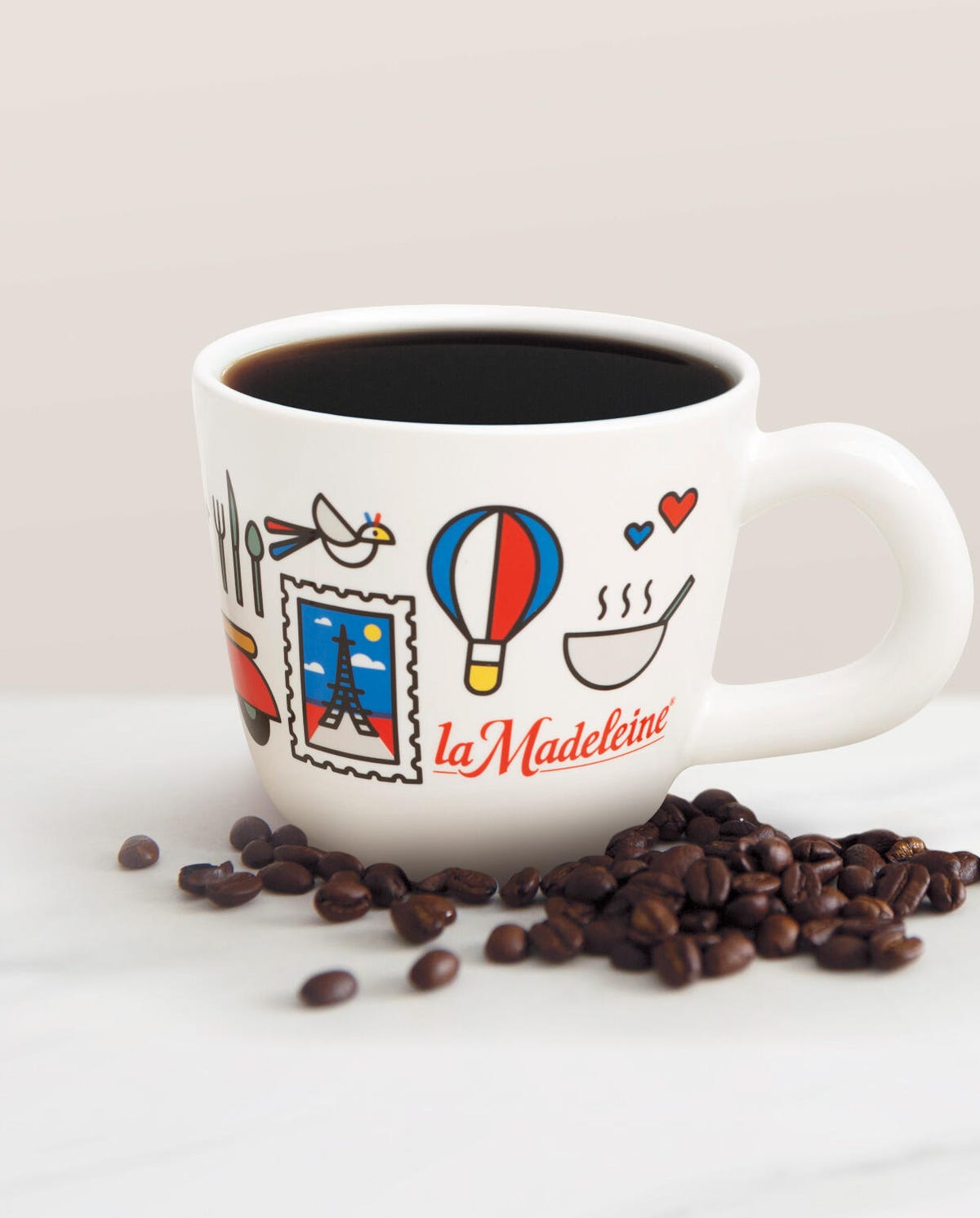 La Madeleine cup of coffee