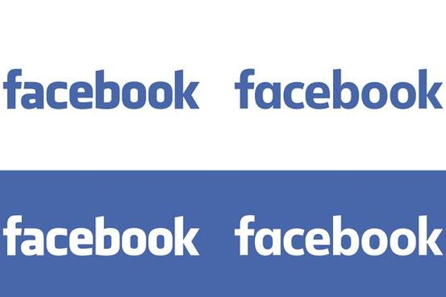 Facebook's new logo (right) is lighter and more rounded.