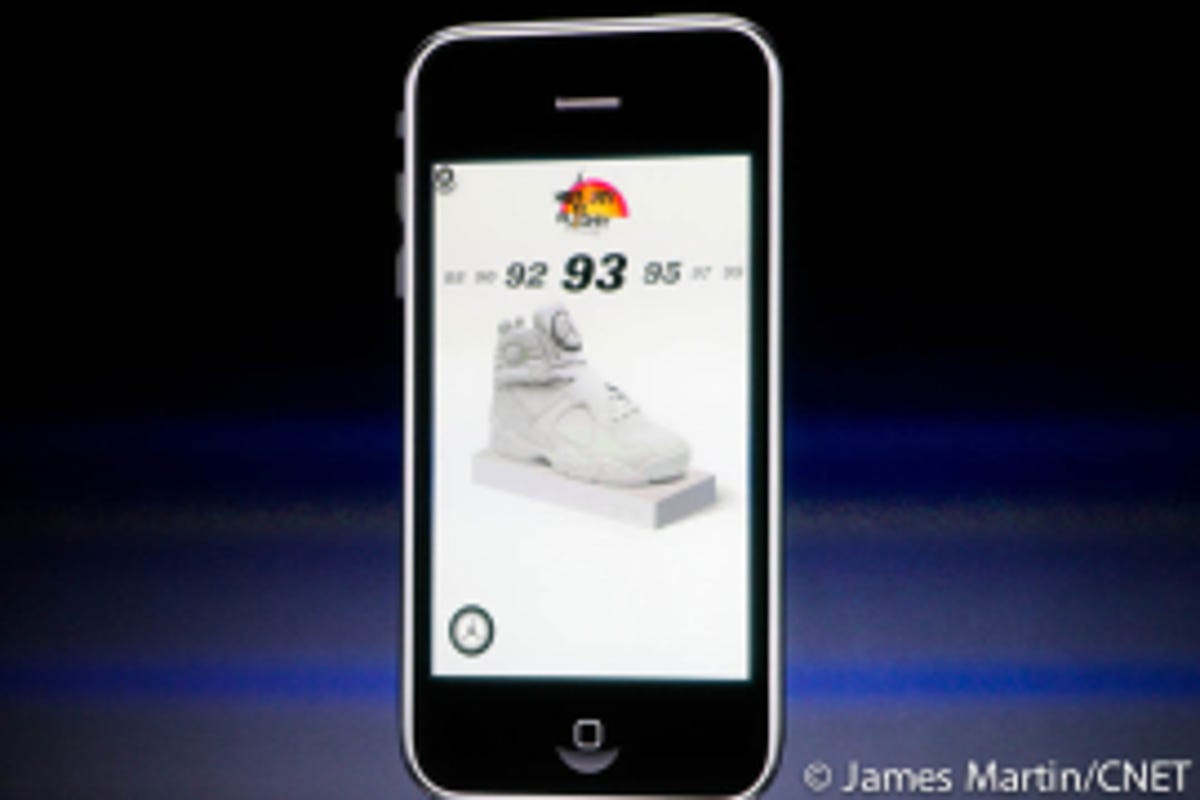 A Nike ad created with iAd was demoed during Apple's iPhone 4.0 event.