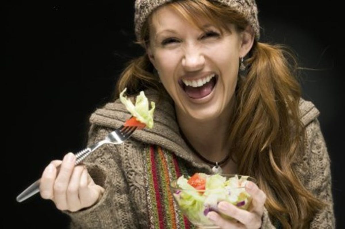 When was the last time you had such a good time while eating a healthy salad alone?