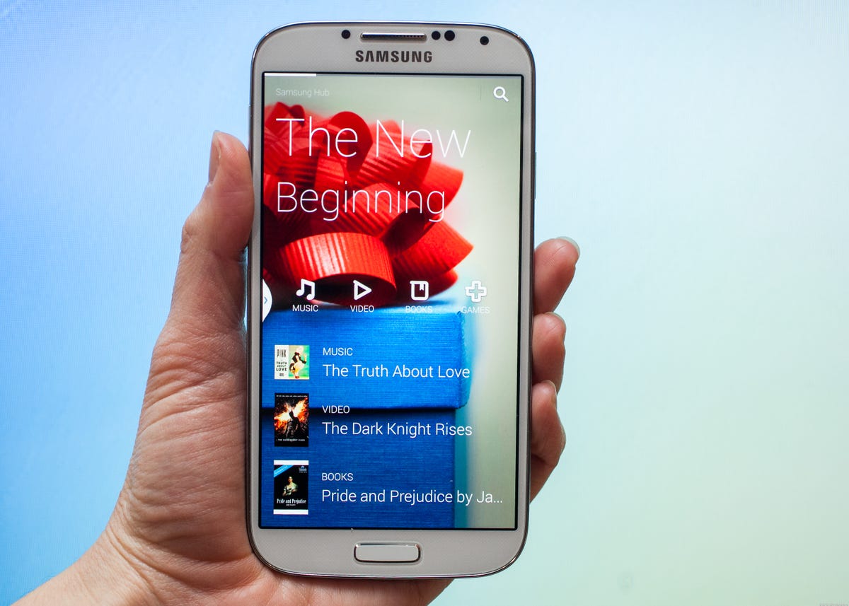 Samsung Hub app on the Galaxy S4
