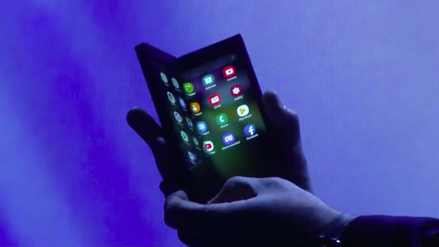 Samsung unveils foldable, flexible phone