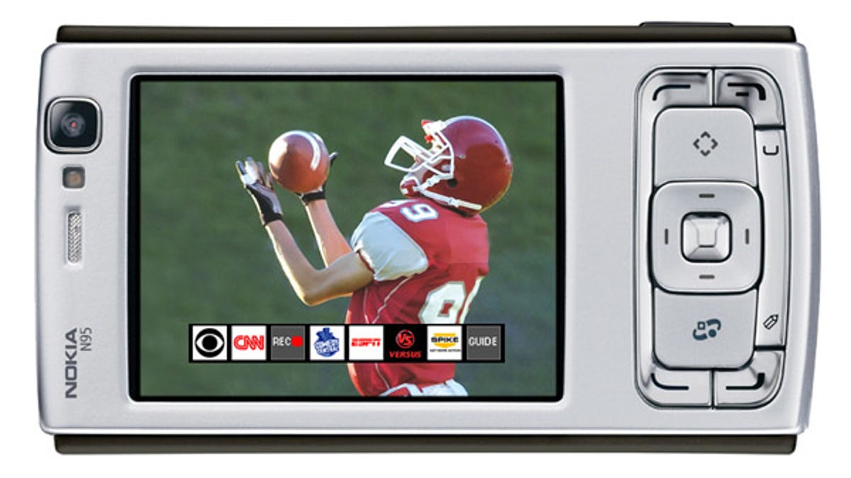 Symbian SlingPlayer running on the Nokia N95