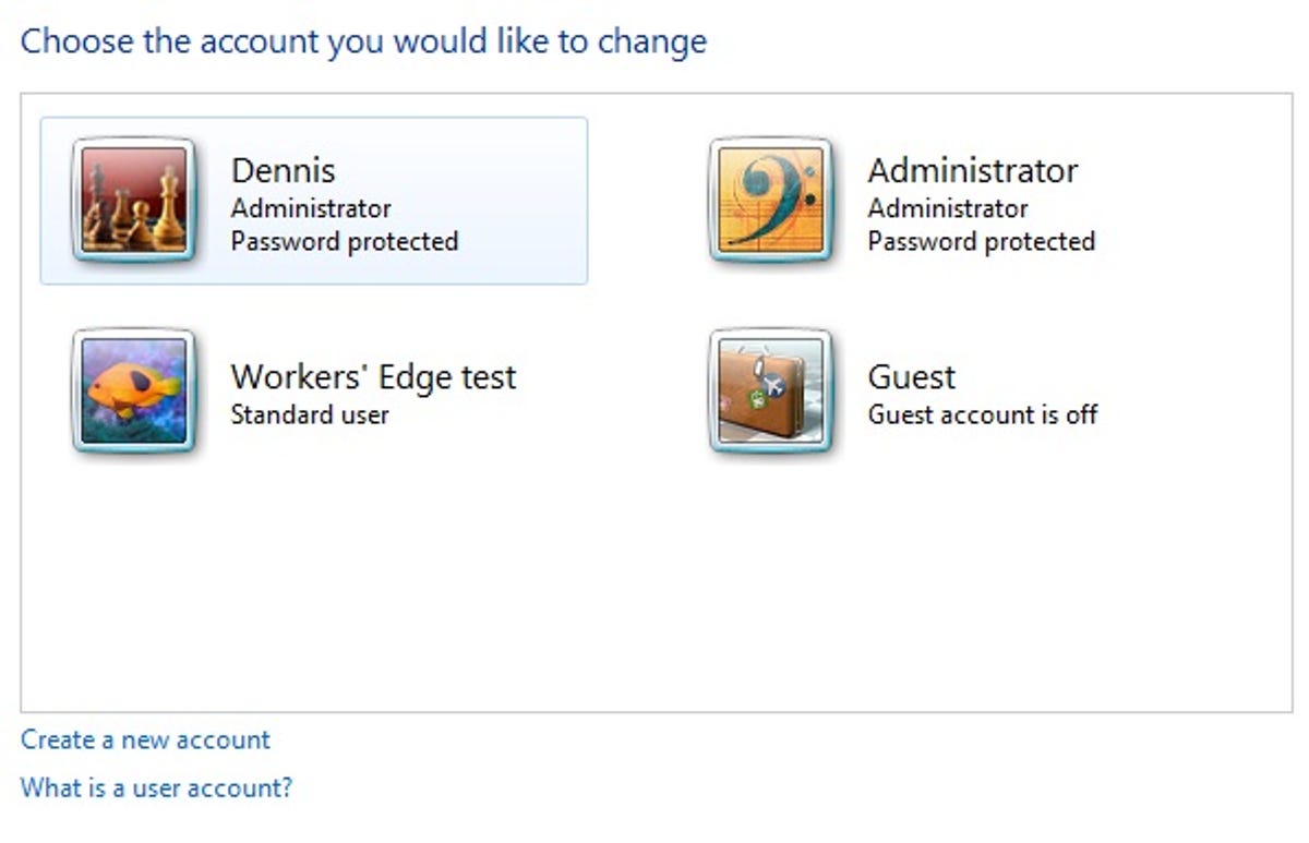 Windows 7 User Accounts dialog