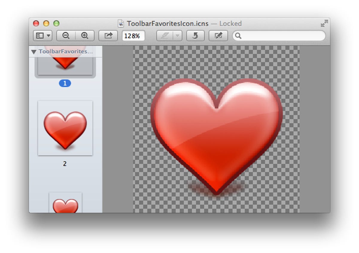 Heart Icon in OS X