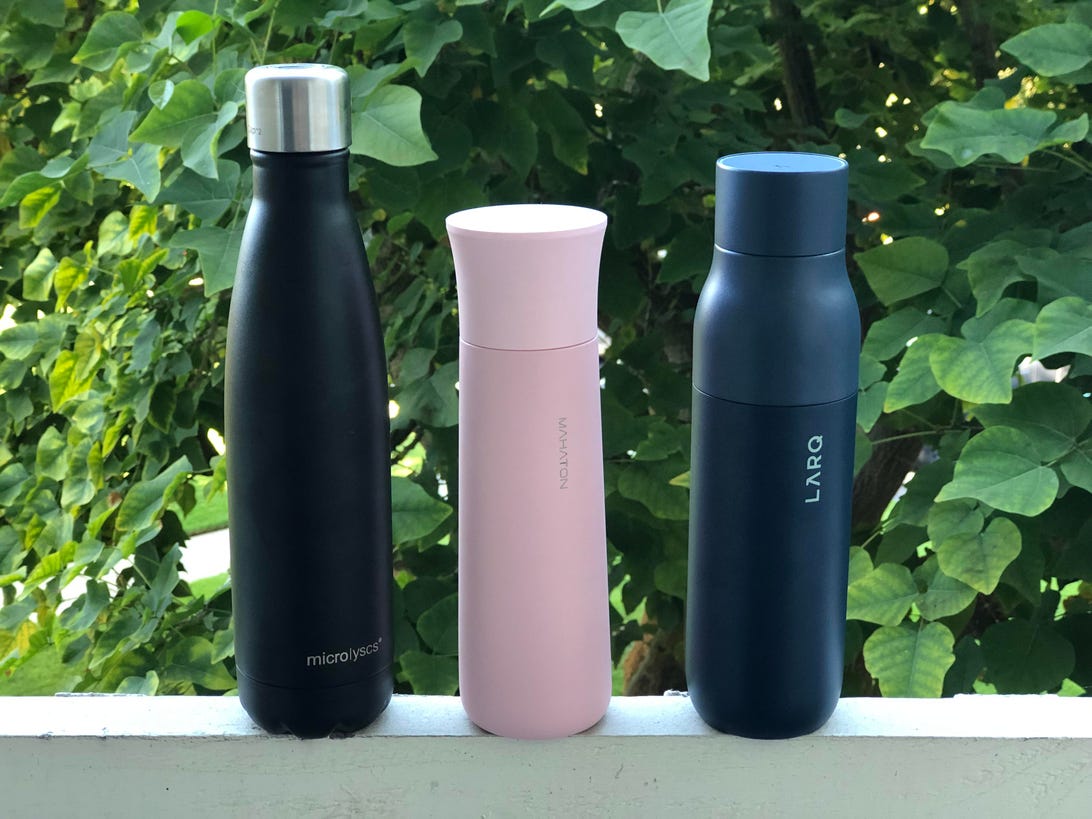 self-cleaning water bottles