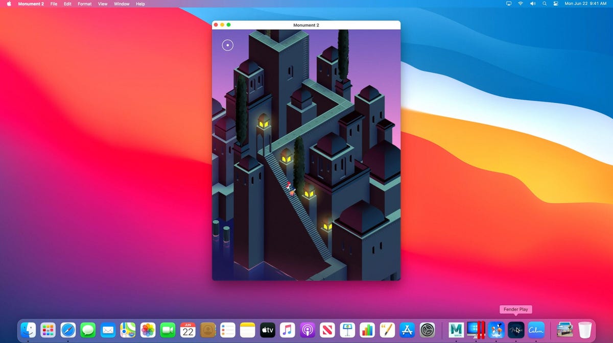 Apple's Arm-based Macs will be able to run software for iPads and iPhones, including the game Monument Valley.
