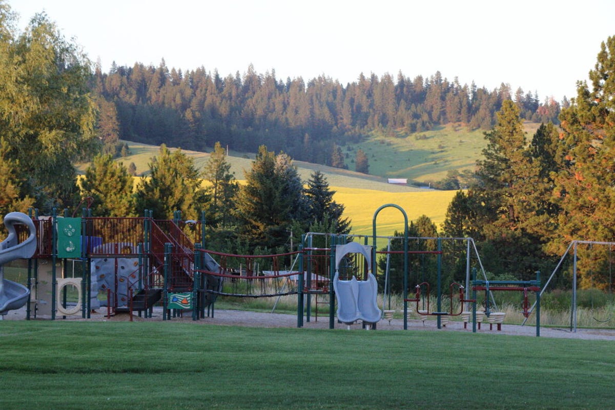School playground in Rockford, Washington