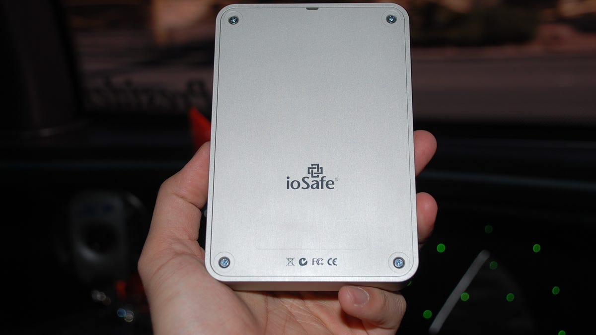The IoSafe Rugged Portable is the first disaster-proof hard drive from Iosafe that's compact enough to carry on the go.