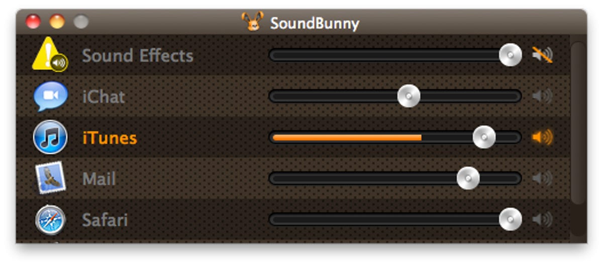 Sound Bunny controls