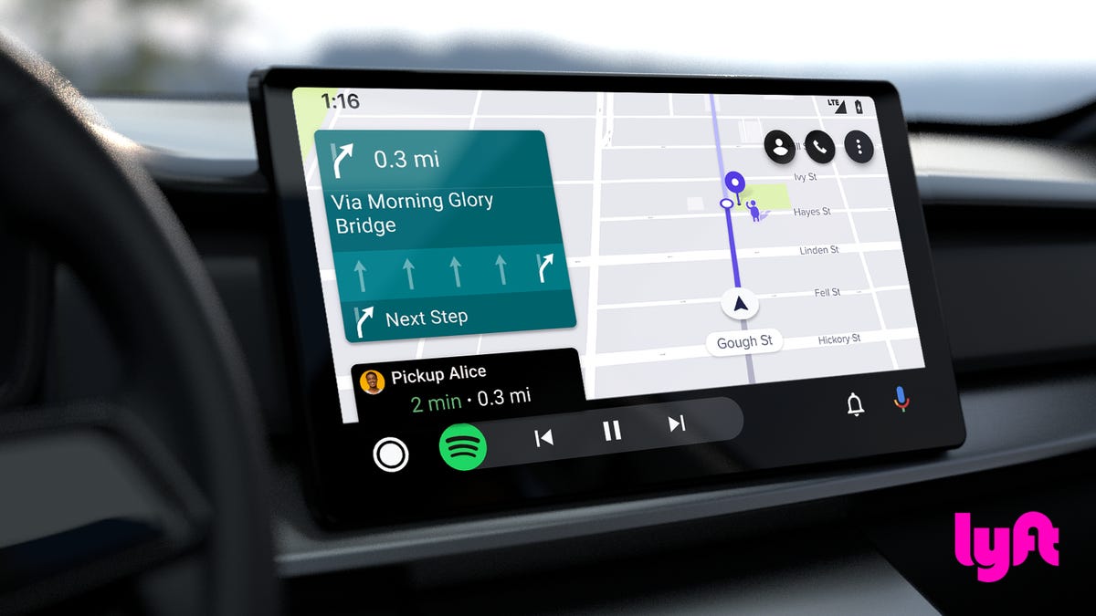 Google powers up Android in the car with Lyft,  at CES 2022 - CNET