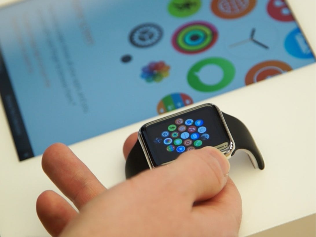 Apple Watch demo display