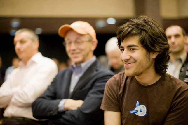 Aaron Swartz, who committed suicide two days after federal prosecutors rejected his attorney's proposal for no prison time.