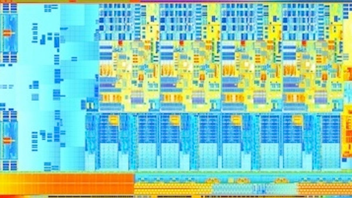 Intel Ivy Bridge die.