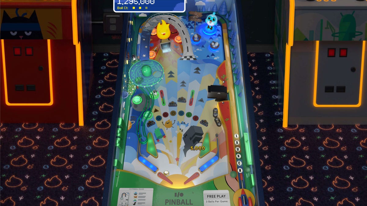 Google I/O Pinball Game