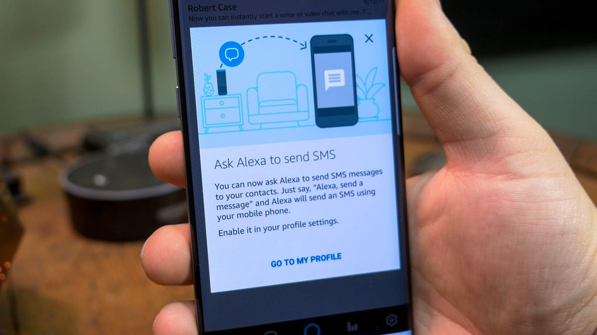 Ask Alexa. Send SMS. Was send sms