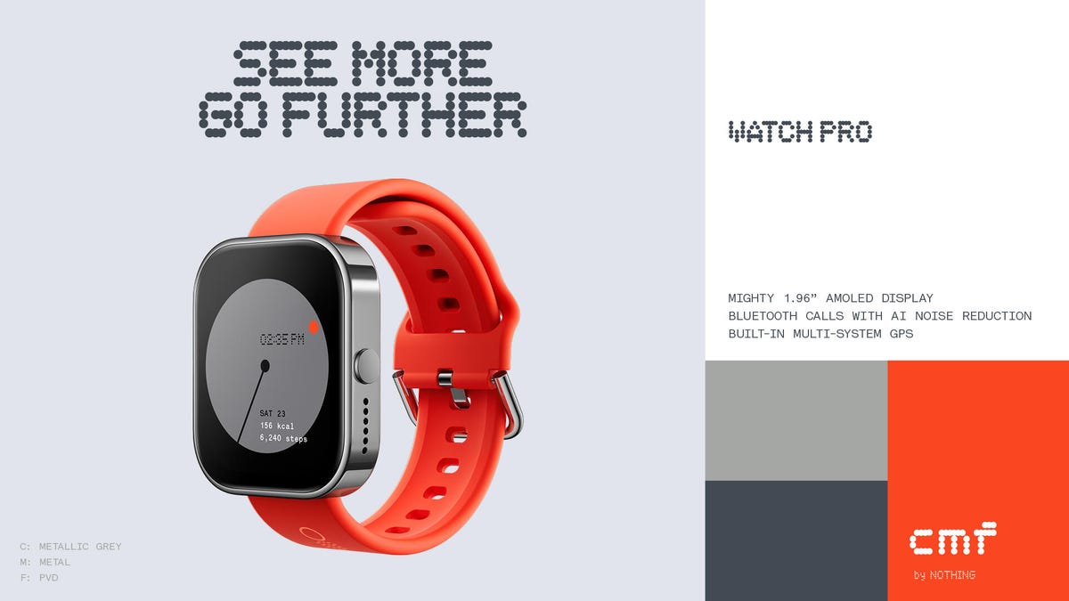Nothing Launches Smartwatch for Under $70, Alongside $49 Earbuds - CNET