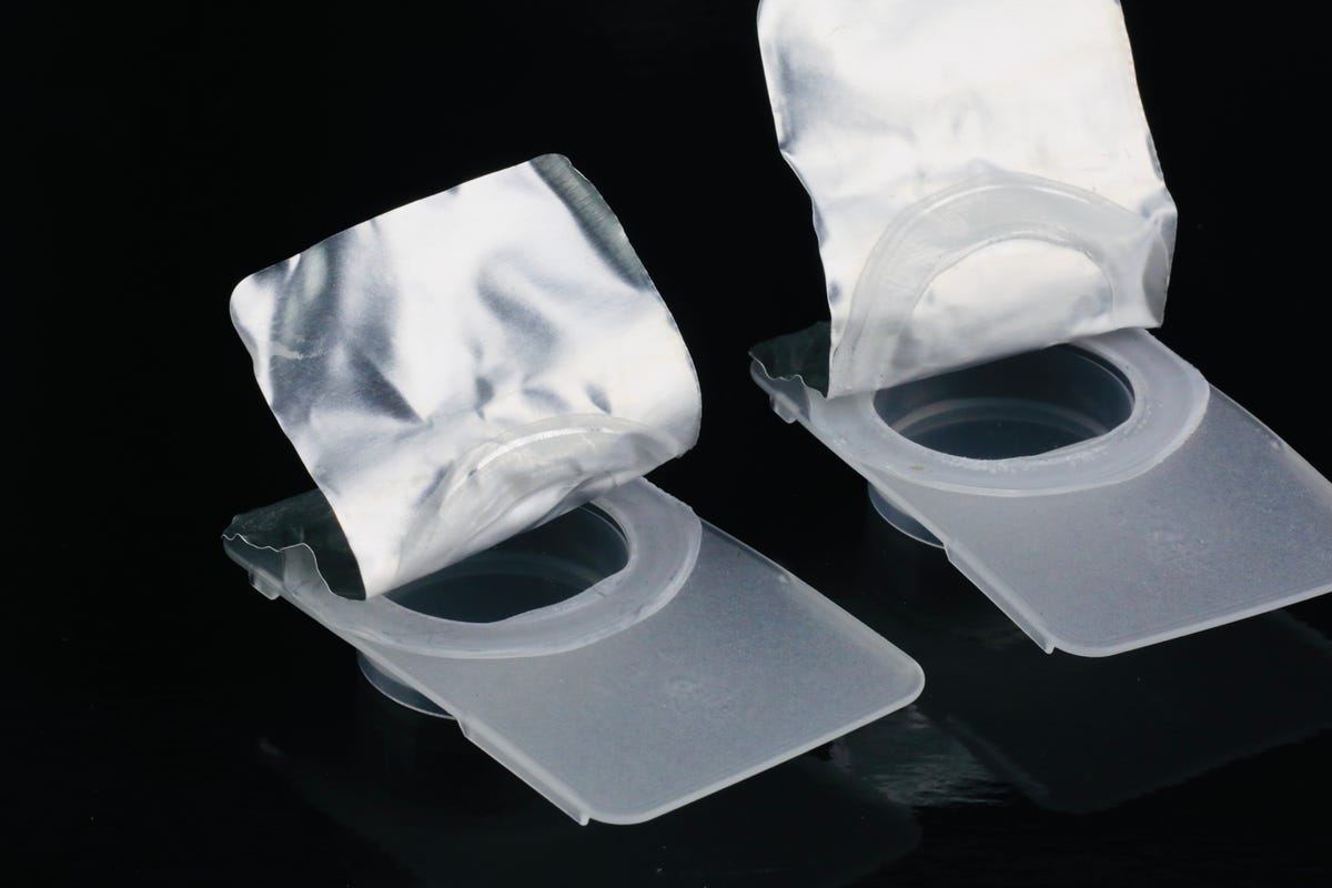 Disposable contact lens packaging.