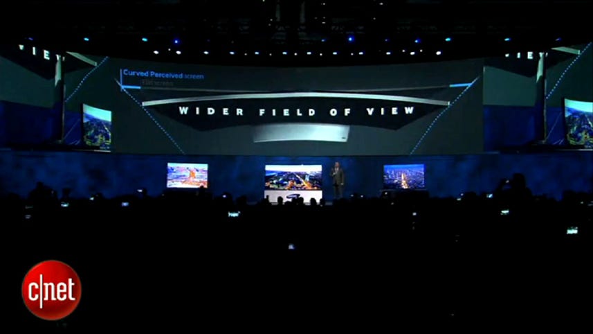 Samsung shows off world's largest curved UHD TV at CES 2014